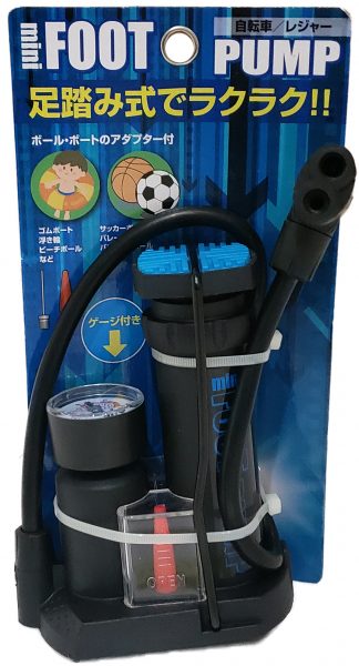 ゲージ付ミニフットポンプ ｜パーツ・用品・自転車商品｜㈱サギサカ