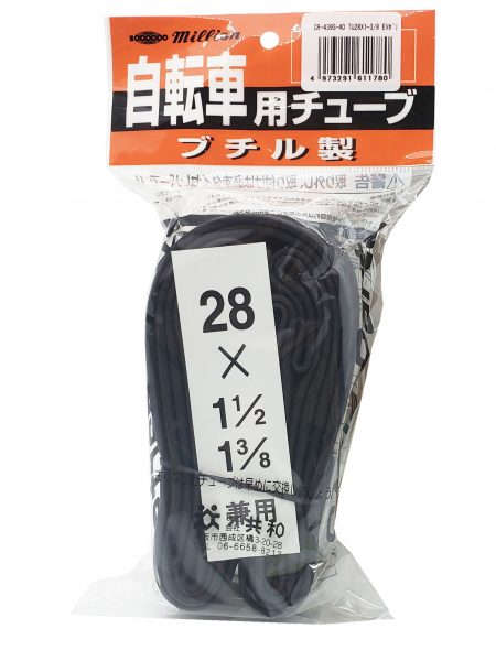 チューブ 28×1 3/8 英式 ヘッター付 | チューブ