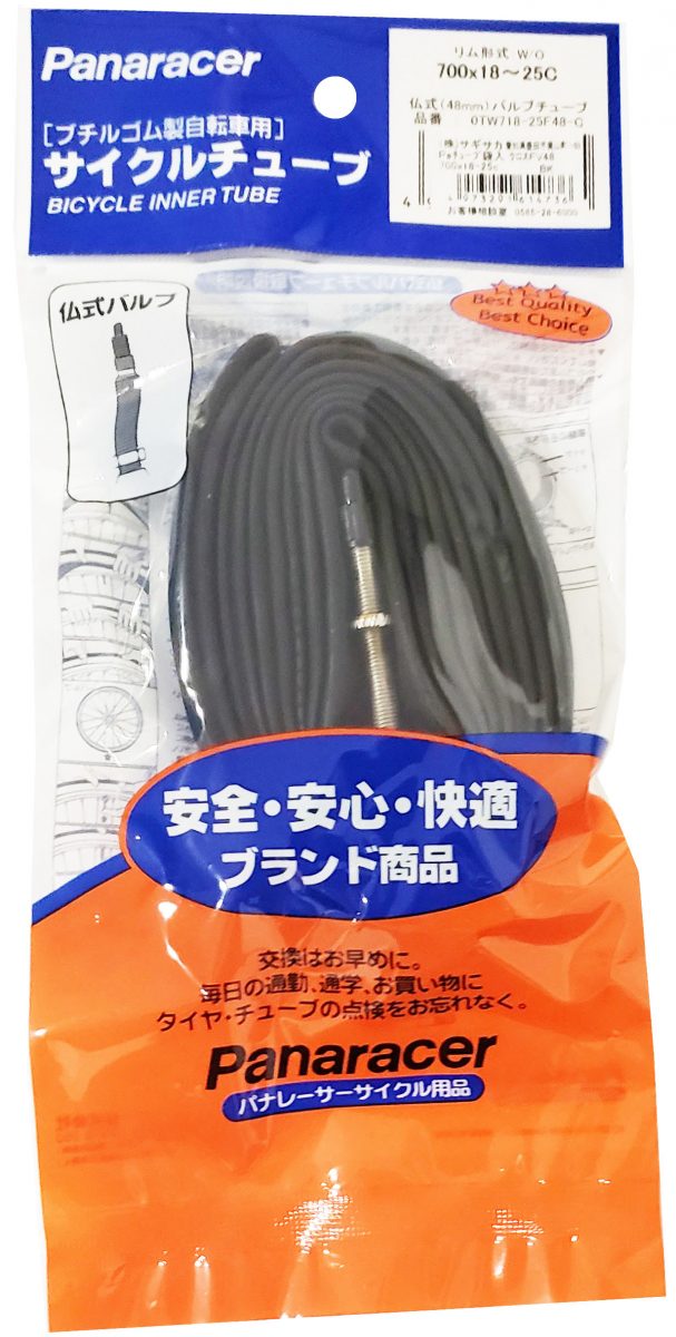 Panaracer チューブ 700×18-25C 仏式ロング バルブ長約48mm
