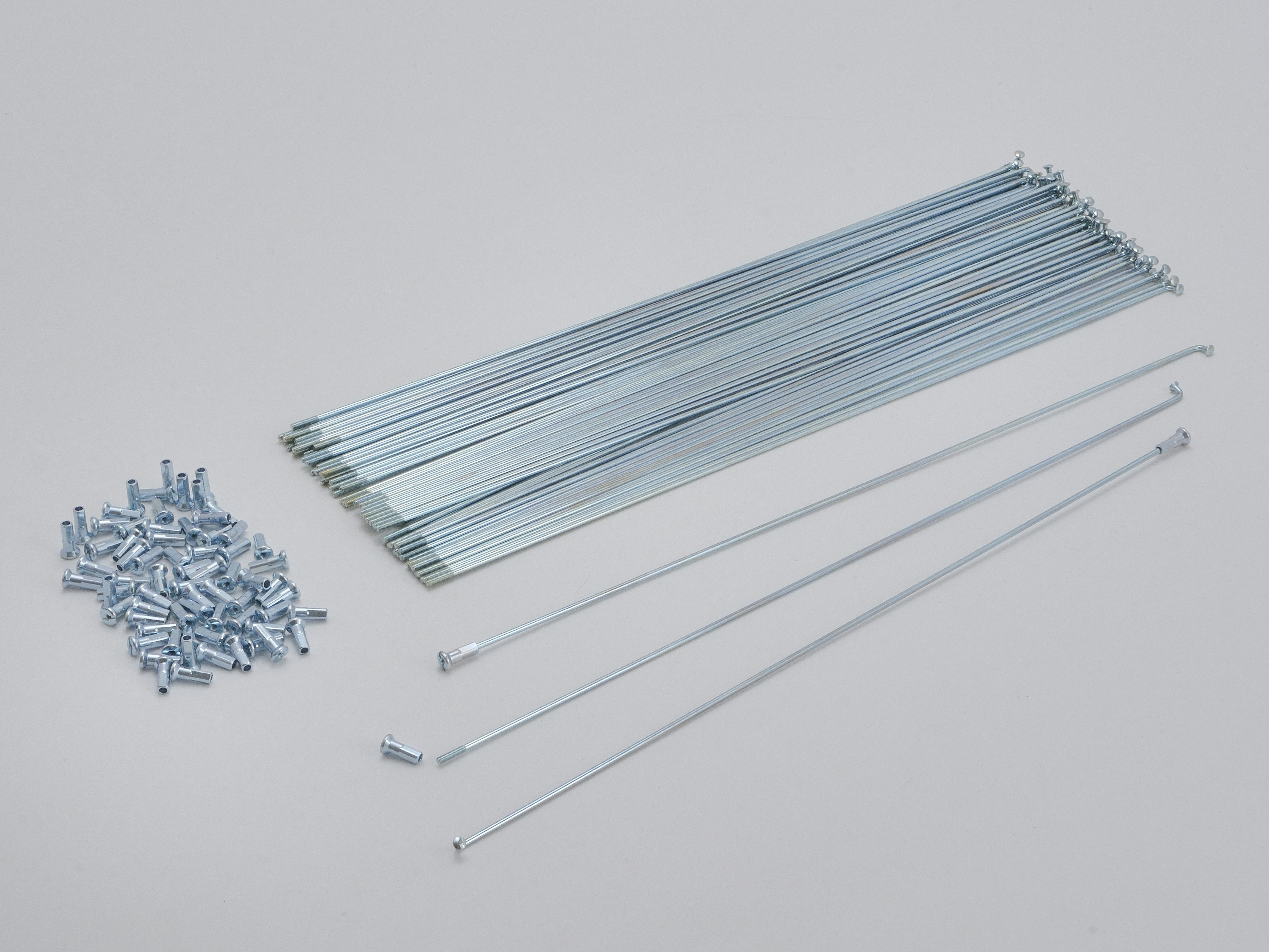 スポーク&鉄ニップルセット #14 × 300mm (72本入り) ｜パーツ・用品