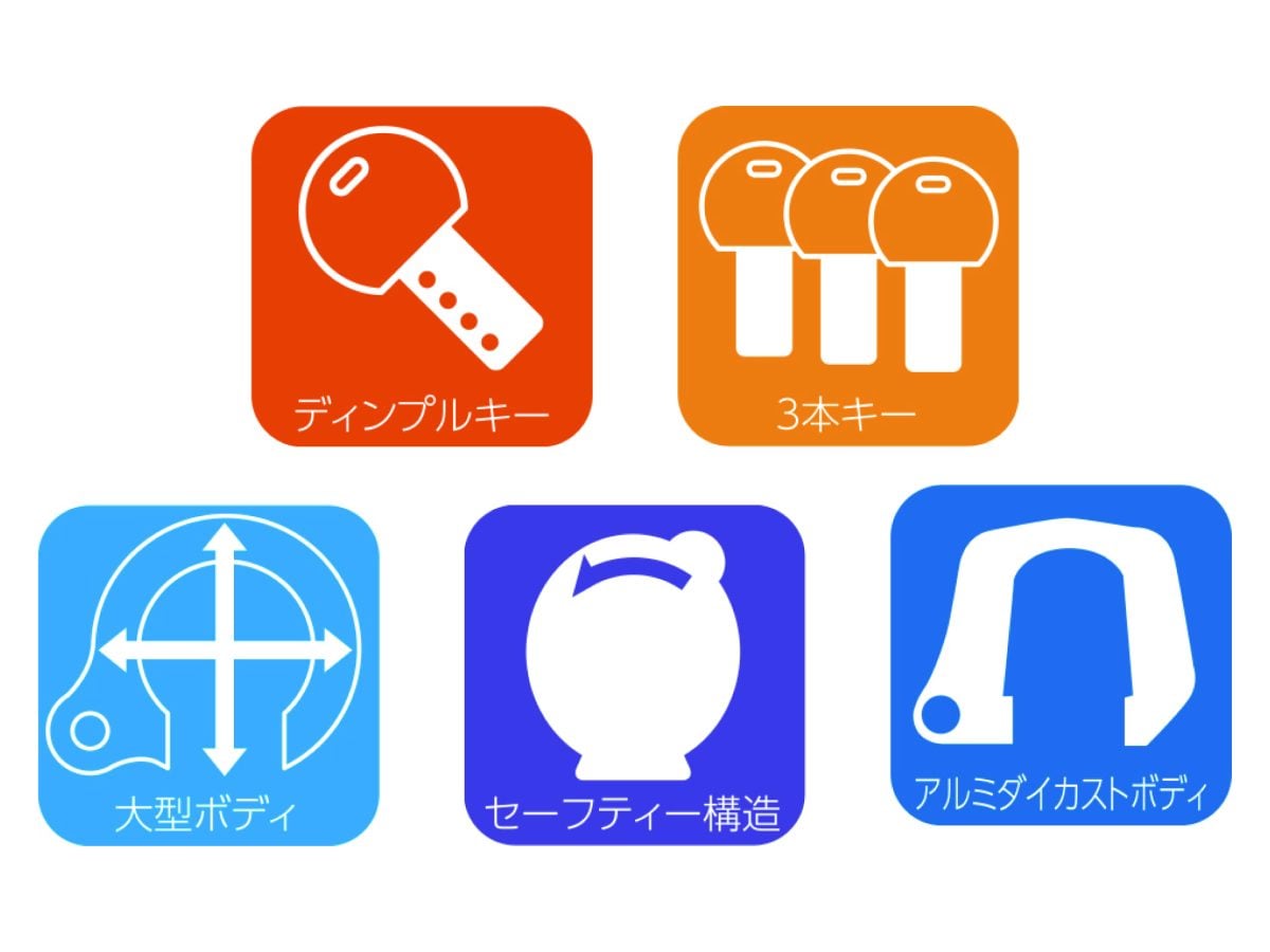 GORIN リング錠 電動自転車用 GR972e