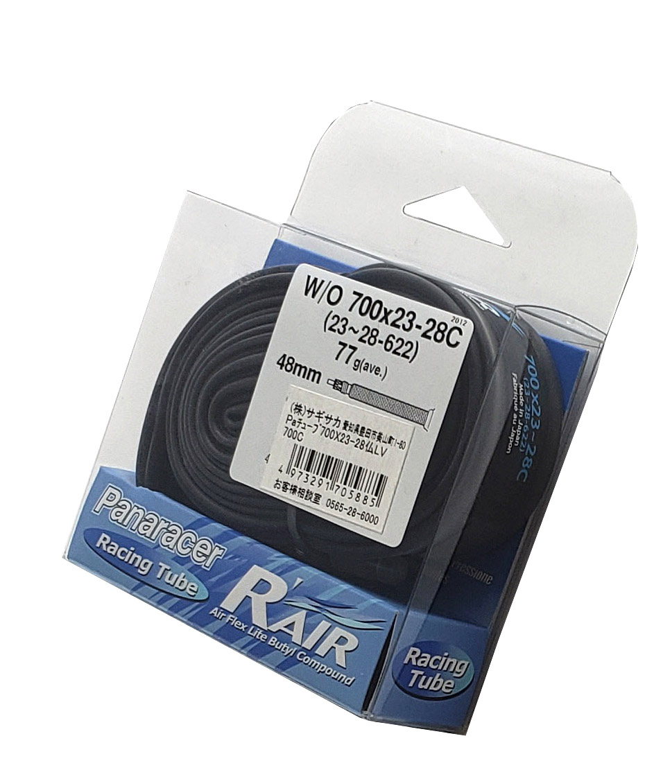 Panaracer チューブ R’AIR 700×23-28C 仏式ロング バルブ長約48mm