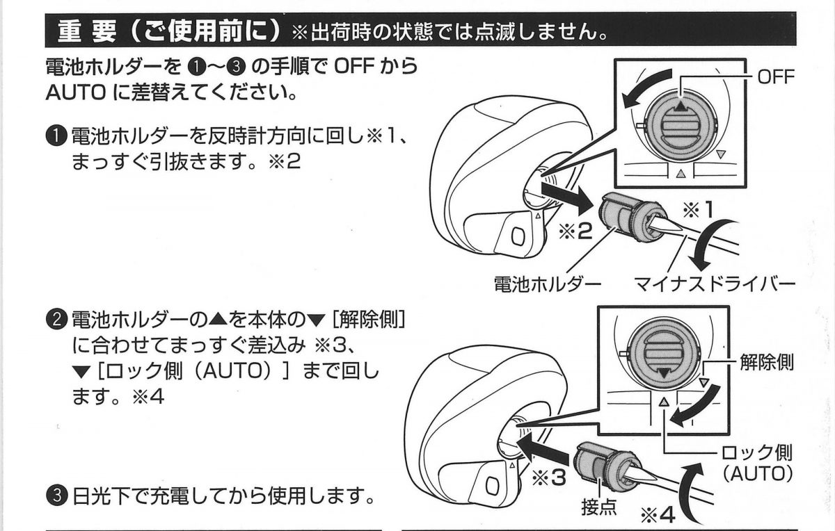 ソーラーテールライト バックホーク取付けタイプ (TL-SLR220)