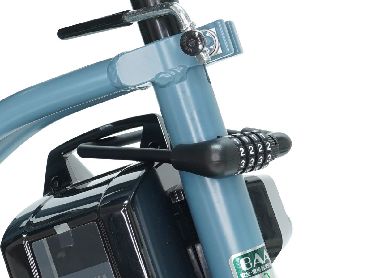 電動自転車用バッテリーロック ダイヤル式