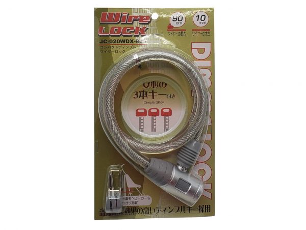J&C コンパクトディンプルワイヤーロック JC-020WDX-900 | カギ